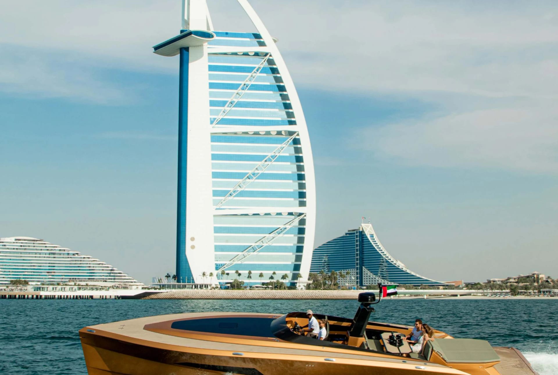 golden Riva X1 Yacht private yacht available for charter in Dubai
