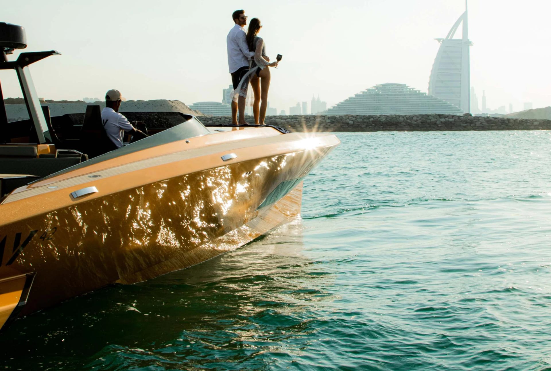golden Riva X1 Yacht yacht detail in Dubai — thumbnail 2