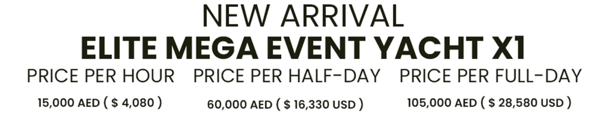 New Arrival Mega Event Yacht X1 yacht detail in Dubai — thumbnail 4