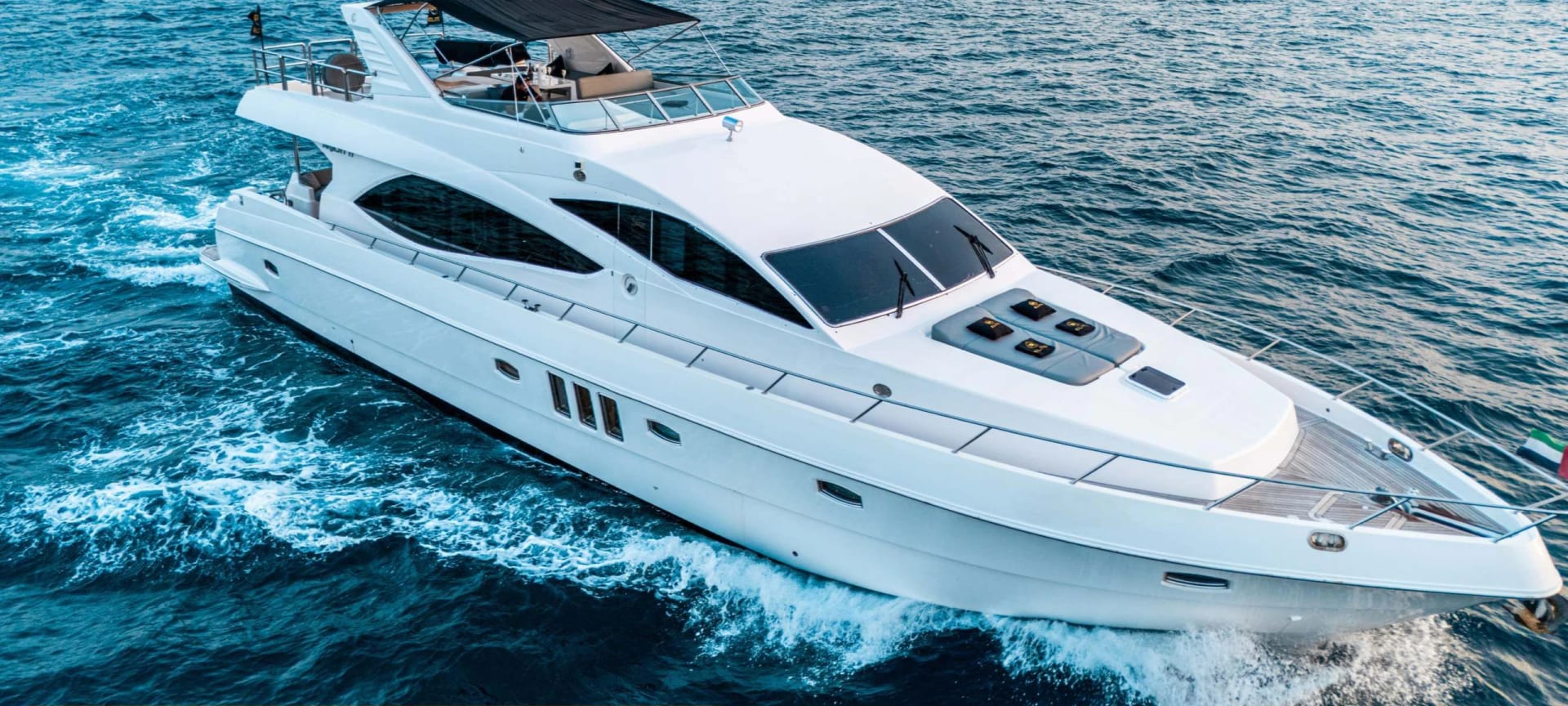 White Grande 80 Yacht private yacht available for charter in Dubai