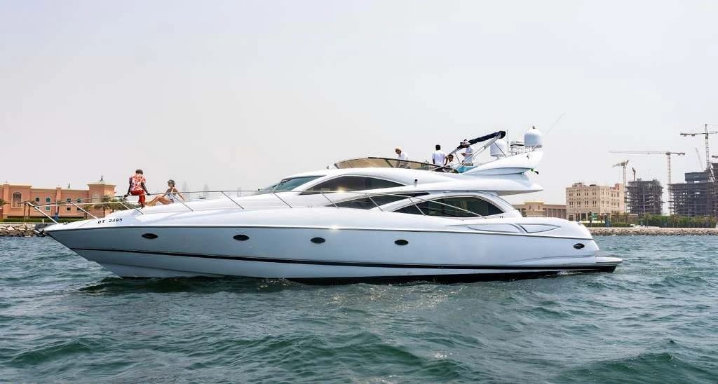 White Rivera 70 Yacht private yacht available for charter in Dubai