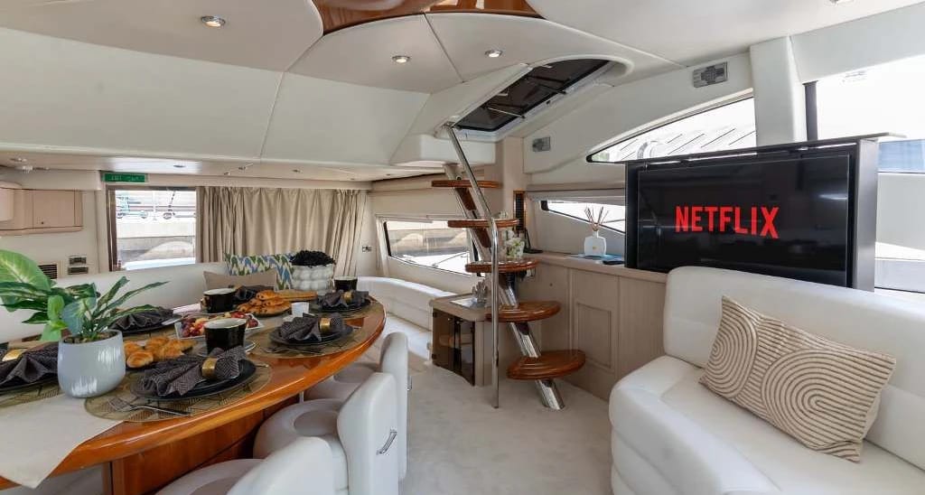 White Rivera 70 Yacht yacht detail in Dubai — thumbnail 4
