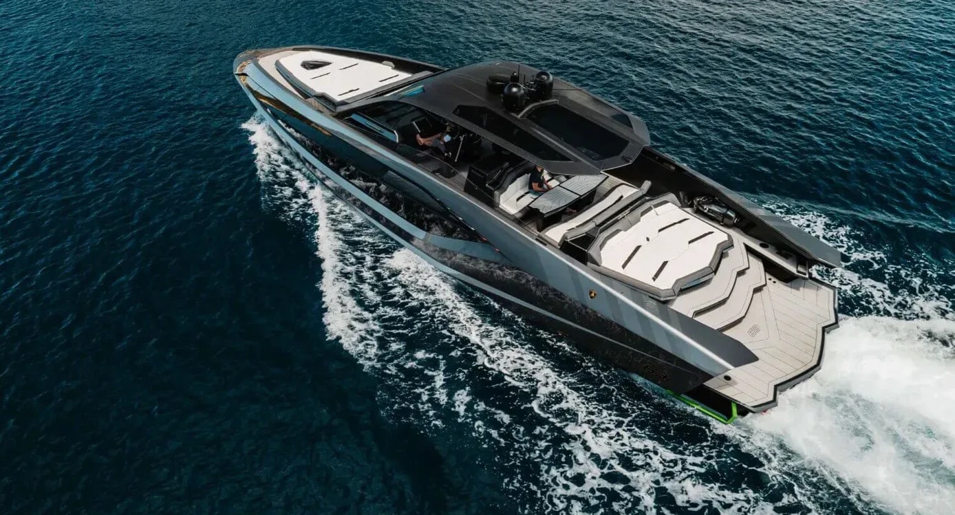 Brand New Lamborghini 63 Yacht private yacht in Dubai — exterior view 1