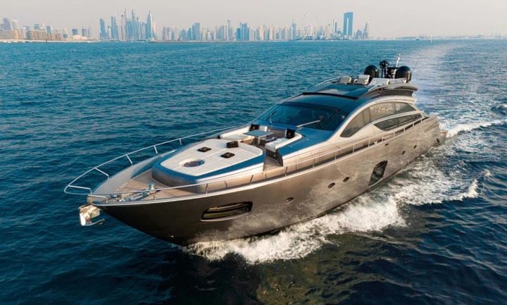 Brand New Pershing XA-1 Sport Yacht private yacht in Dubai — exterior view 1