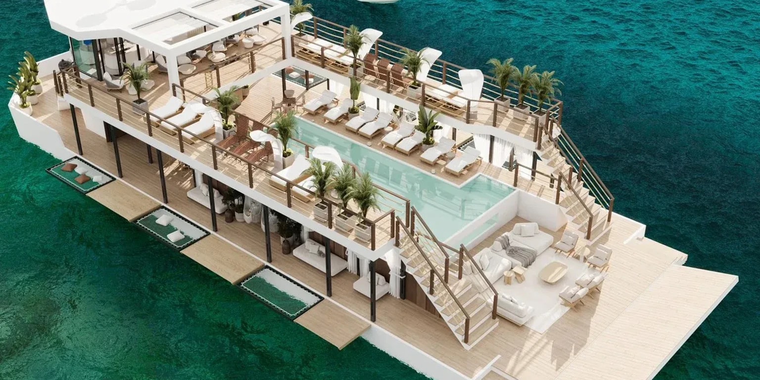 Ocean Mansion Yacht X1 private yacht in Dubai — exterior view 1