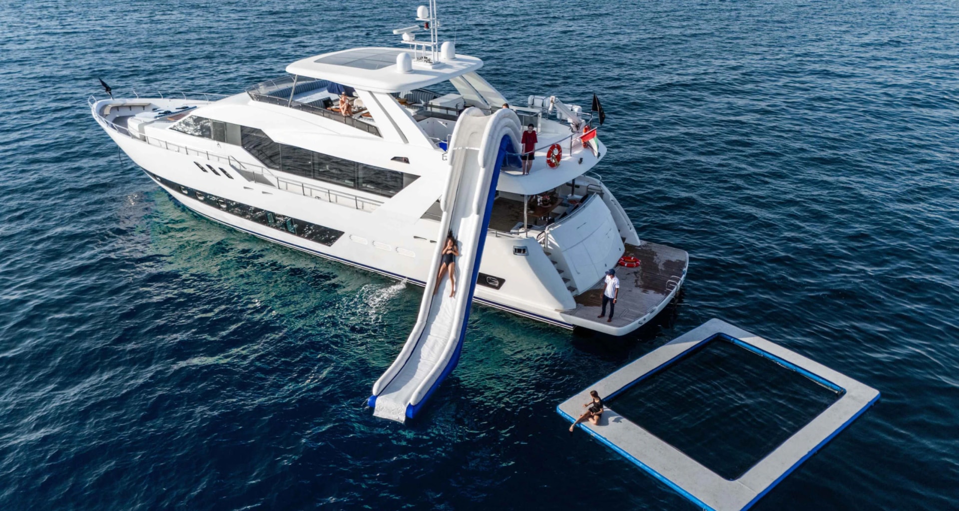Opal Rivera 100 Yacht private yacht in Dubai — exterior view 1