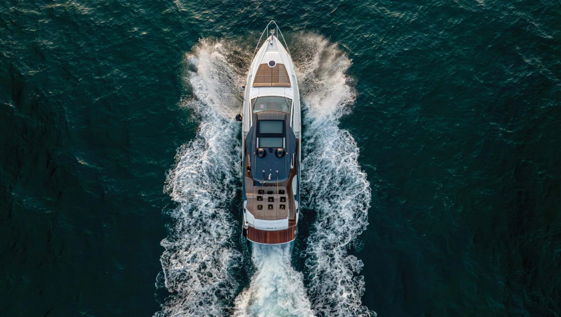 White Predator Pershing Yacht private yacht in Dubai — exterior view 1