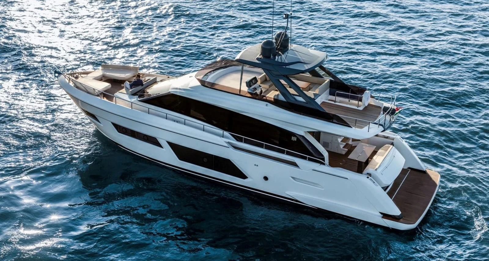 Predator Ferretti 670x Yacht private yacht available for charter in Dubai
