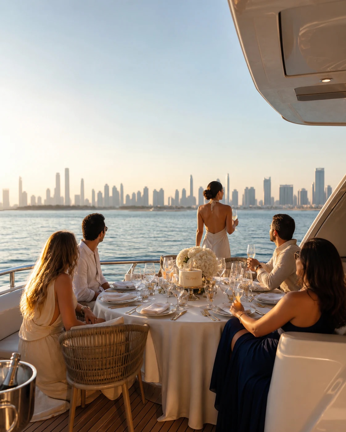 Private birthday celebration on a yacht in Dubai